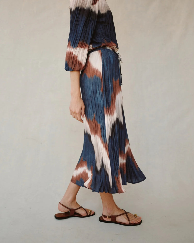 BD Pleated Skirt Midnight Tides