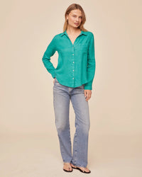 BD Pocket Button Down Aqua Green