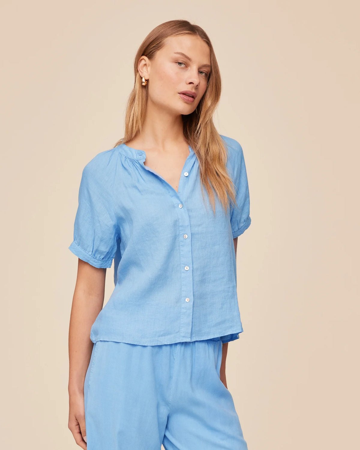 BD S/S Raglan Shirt Tidal Blue