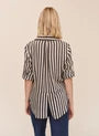 BD Split Back Button Down Ecru Stripe