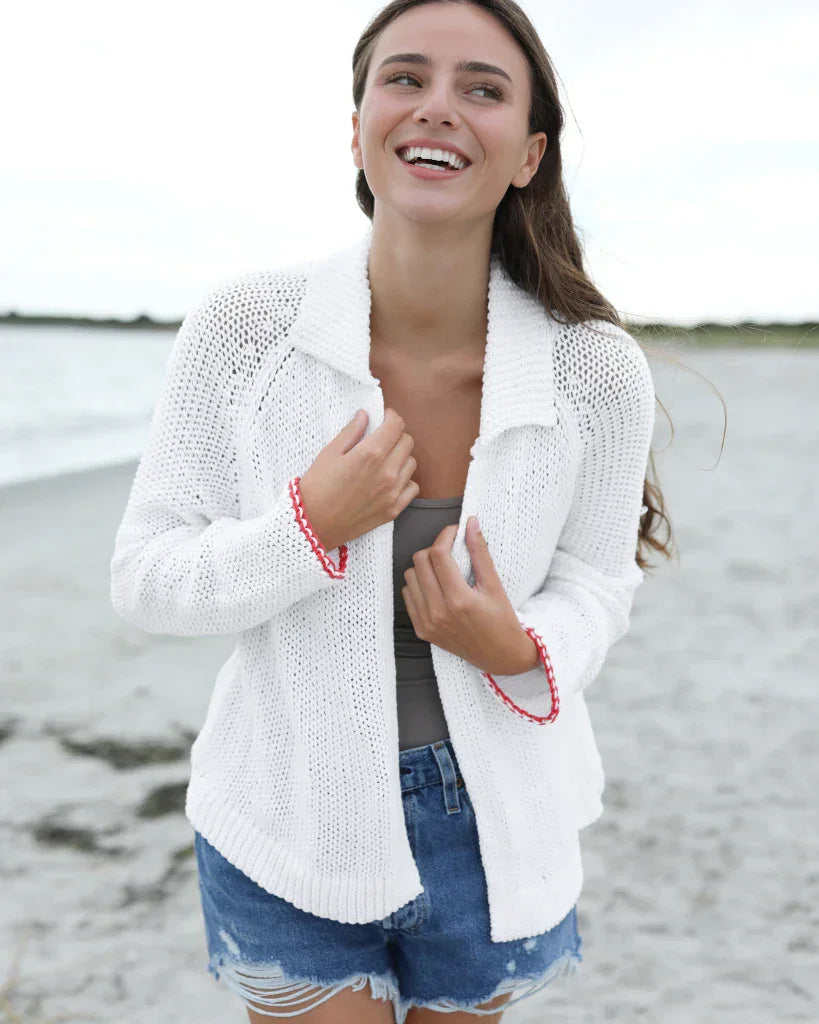 Wooden Ships Heart Back Cardi