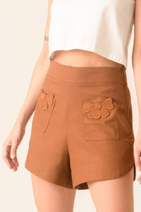 Kaanas Colette Caramel Shorts