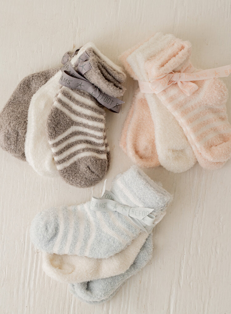 Barefoot Dreams CCL Infant Socks 3-Pack